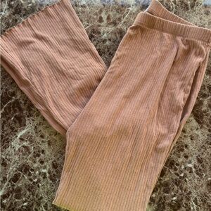 Cotton On Ribbed Knit Pants in Brown